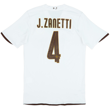 2008-09 Inter Milan Away Shirt J.Zanetti #4 - 5/10 - (M)