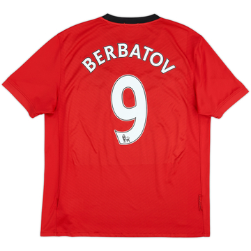 2009-10 Manchester United Home Shirt Berbatov #9 - 6/10 - (L)