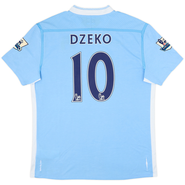 2011-12 Manchester City Home Shirt Dzeko #10 - 9/10 - (L)