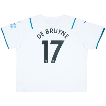 2021-22 Manchester City Away Shirt De Bruyne #17 - 8/10 - (3XL)