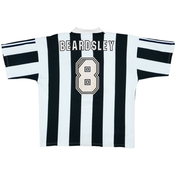 1995-97 Newcastle Home Shirt Beardsley #8 - 7/10 - (XL)