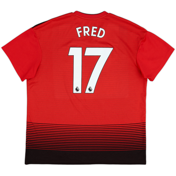 2018-19 Manchester United Home Shirt Fred #17 - 7/10 - (XL)
