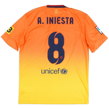 2012-13 Barcelona Away Shirt A.Iniesta #8 - 8/10 - (M)