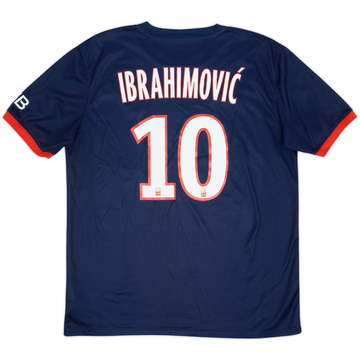 2013-14 Paris Saint-Germain Home Shirt Ibrahimovic #10 - 8/10 - (L)