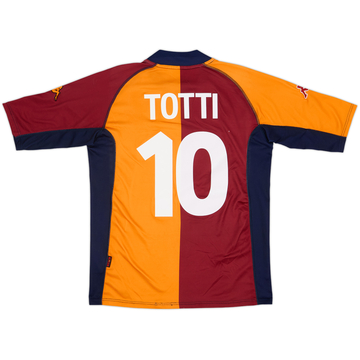 2001-02 Roma European Shirt Totti #10 - 6/10 - (L)