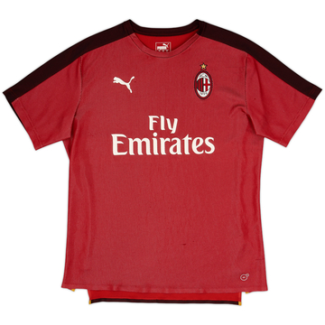2018-19 AC Milan Puma Training Shirt - 8/10 - (L)