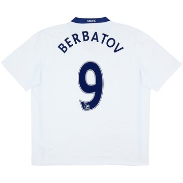 2008-10 Manchester United Camiseta Visitante Berbatov #9 - 8/10 - (XL)