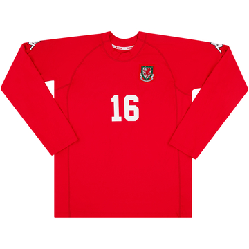 2000-01 Wales Match Issue Home L/S Shirt #16