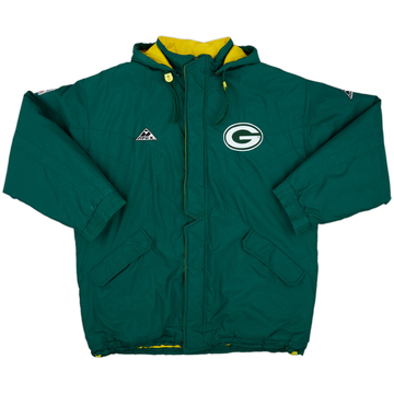 1990s Green Bay Packers Apex One Hooded Rain Coat - 7/10 - (XL)