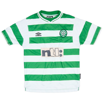 1999-01 Celtic Home Shirt - 7/10 - (Y)