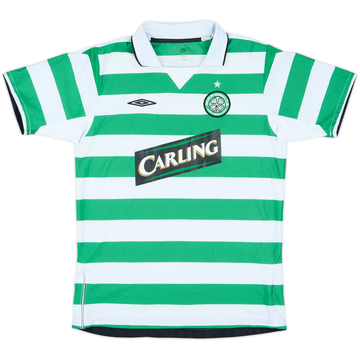 2004-05 Celtic Home Shirt - 9/10 - (L.Boys)