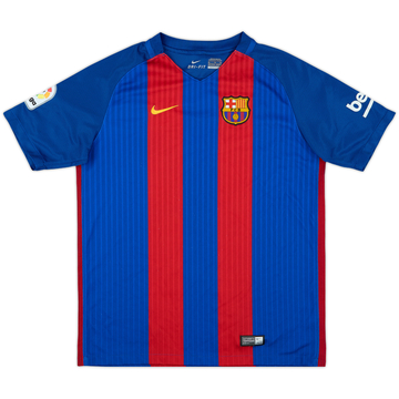 2016-17 Barcelona Home Shirt - 9/10 - (XL.Boys)