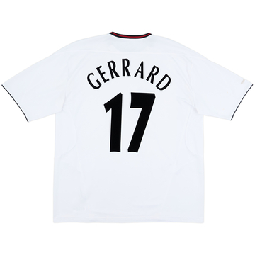 2003-04 Liverpool Away Shirt Gerrard #17 - 7/10 - (XXL)