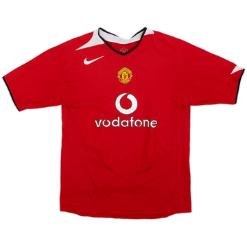 2004-06 Manchester United Home Shirt - 8/10 - (L.Boys)