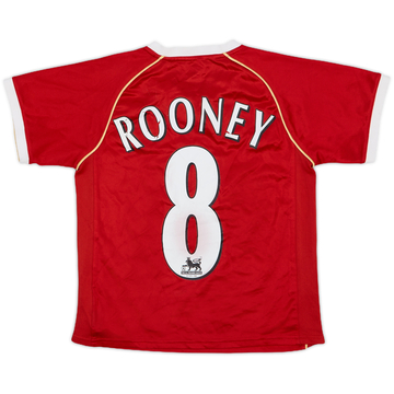 2006-07 Manchester United Home Shirt Rooney #8 - 6/10 - (6-7 Years)
