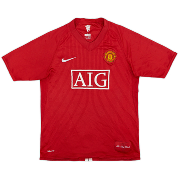 2007-09 Manchester United Home Shirt - 6/10 - (XL.Boys)