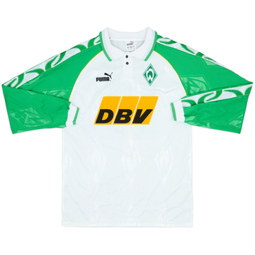 1995-96 Werder Bremen Signed Home L/S Shirt #17 - 8/10 - (S)
