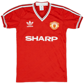 1986-88 Manchester United Home Shirt - 9/10 - (Y)