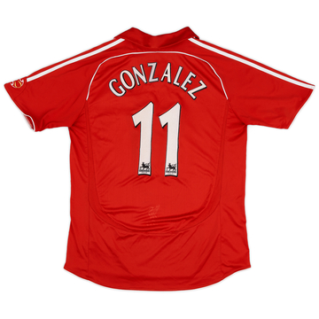 2006-08 Liverpool Home Shirt Gonzalez #11 - 7/10 - (L)