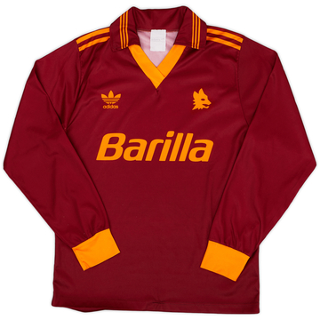 1992-94 Roma Home L/S Shirt - 9/10 - (S)