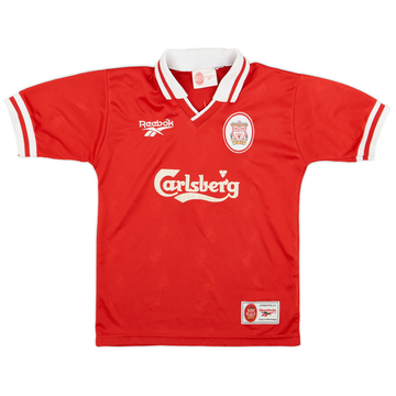 1996-98 Liverpool Home Shirt - 7/10 - (M.Boys)