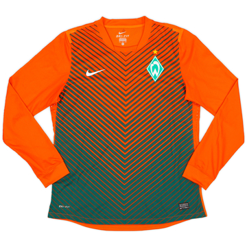 2011-12 Werder Bremen Authentic Away L/S Shirt - 9/10 - (XL)