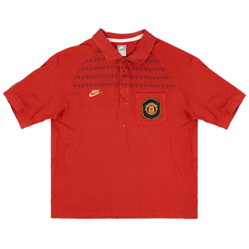2008-09 Manchester United Nike Polo Shirt - 7/10 - (L)