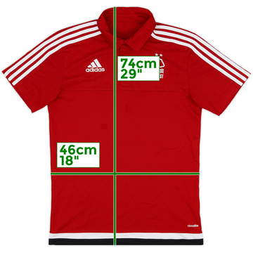 2016-17 Nottingham Forest adidas Polo Shirt - 8/10 - (S)