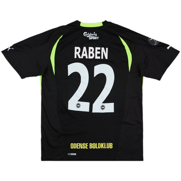 2010-12 Odense Match Issue Away Shirt Raben #22