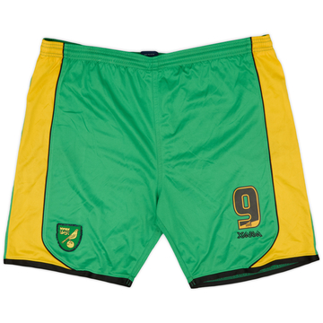 2006-08 Norwich Player Issue Home Shorts #9 - 7/10 - (XL)