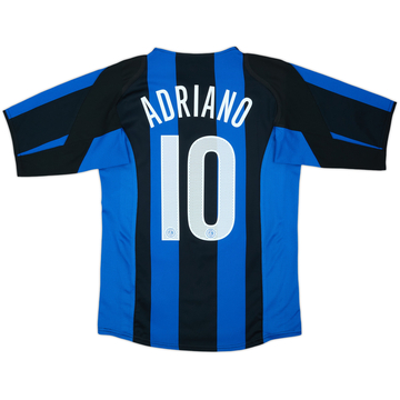 2004-05 Inter Milan Home Shirt Adriano #10 - 7/10 - (S)