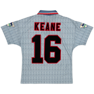 1995-96 Manchester United Away Shirt Keane #16 - 8/10 - (Y)