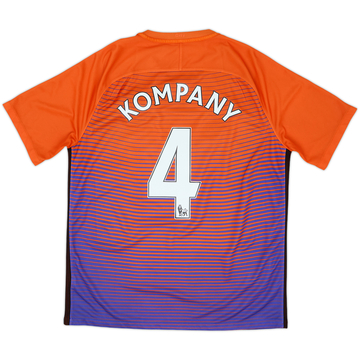 2016-17 Manchester City Away Shirt Kompany #4 - 7/10 - (L)