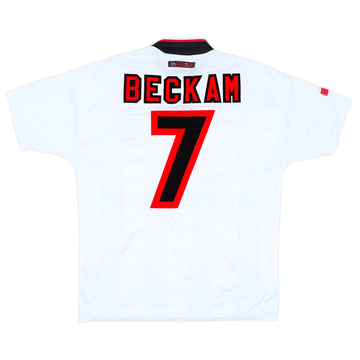 Camiseta de visitante del Manchester United 1997-99 Beckam #7 - 7/10 - (L)