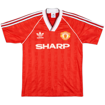1988-90 Manchester United Home Shirt - 8/10 - (S)