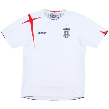 2005-07 England Home Shirt - 5/10 - (M)