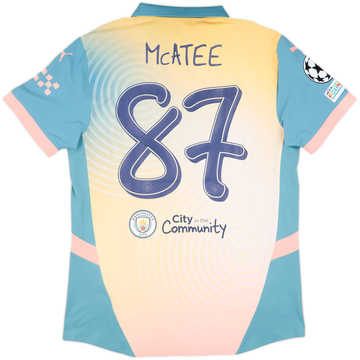 2024-25 Manchester City Match Issue Champions League Fourth Shirt McAtee #87