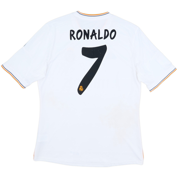 2013-14 Real Madrid Home Shirt Ronaldo #7 - 4/10 - (L)