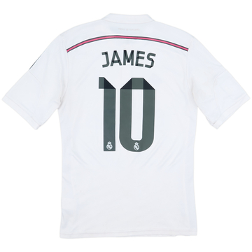 2014-15 Real Madrid Home Shirt James #10 - 4/10 - (M)