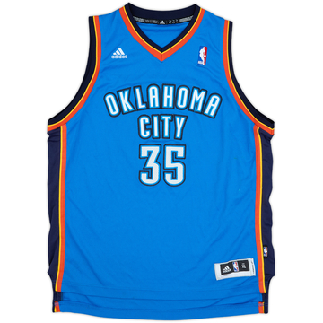 2010-14 Oklahoma City Thunder Durant #35 adidas Swingman Away Jersey - 7/10 - (XL.Boys)
