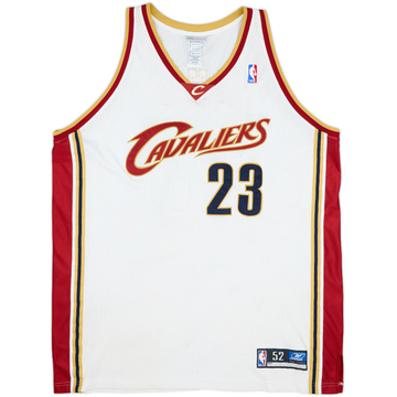 2003-06 Cleveland Cavaliers James #23 Reebok Authentic Home Jersey - 9/10 - (XXL)