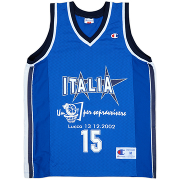 2002-03 Italy National Team #15 Champion Home Jersey - 8/10 - (M)