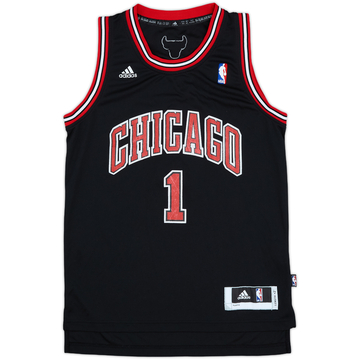 2010-14 Chicago Bulls Rose #1 adidas Swingman Alternate Jersey - 5/10 - (XS)
