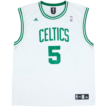 2007-10 Boston Celtics Garnett #5 adidas Home Jersey - 9/10 - (XXL)