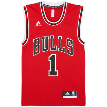 2014-16 Chicago Bulls Rose #1 adidas Away Jersey - 5/10 - XXS