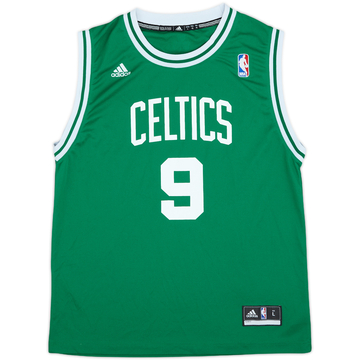 2010-14 Boston Celtics Rondo #9 adidas Away Jersey - 9/10 - (L.Boys)