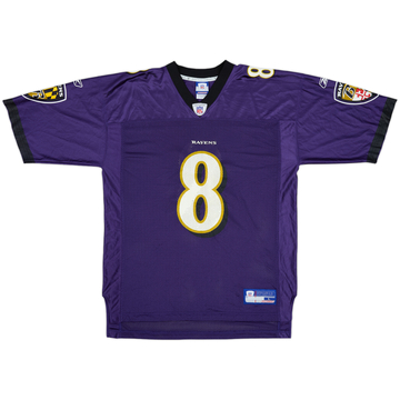 2003-04 Baltimore Ravens Boller #8 Reebok On Field Home Jersey - 8/10 - (L)