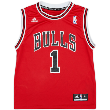 2010-14 Chicago Bulls Rose #1 adidas Away Jersey - 7/10 - (M.Boys)