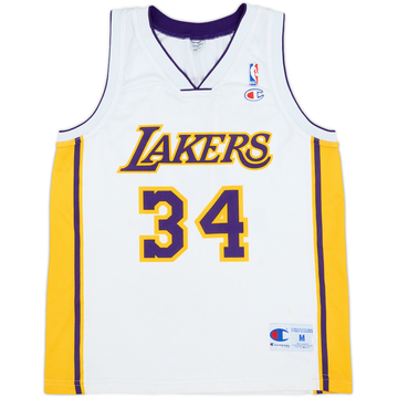 2002-04 LA Lakers O'Neal #34 Champion Alternate Jersey - 7/10 - (M)