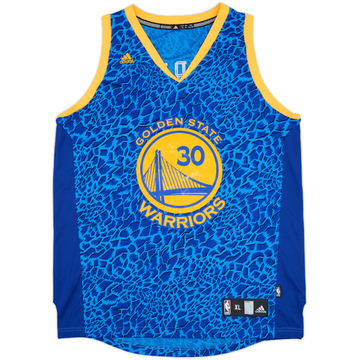 2013-14 Golden State Warriors Curry #30 adidas Swingman Crazy Lights Jersey - 7/10 - (XL)